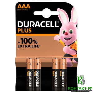 Батарейка AAA Duracell Plus Alkaline 1.5V (LR03 MN2400) 1шт.