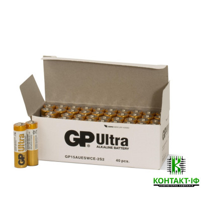 Батарейка GP Ultra Alkaline GP15AU 1.5V AA LR6 (GP15AUEBC-2S2)