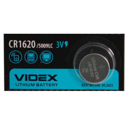 Батарейка VIDEX CR1620/ 5009LC