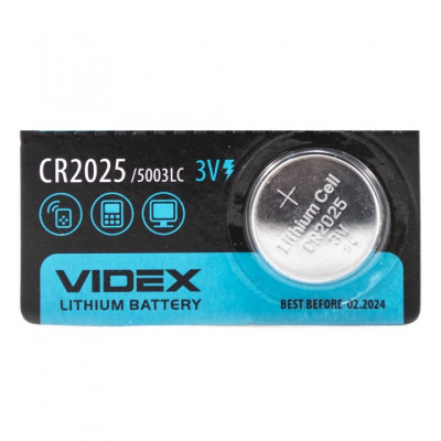 Батарейка VIDEX CR2025/ 5003LC