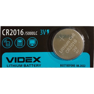 Батарейка VIDEX CR2016/ 5000LC