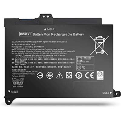 Батарея (акумулятор) HP BP02XL для ноутбука 7.7V 5150mAh Pavilion 15-AU010WM 15-AU018WM 15-AU183SA 15-AU100 849909-850 BP02XL