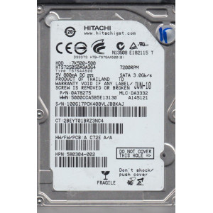 HDD Hitachi 500Gb Travelstar 7K500 7200rpm 16Mb 2.5"