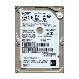 HDD Hitachi (HGST) Travelstar 5K1000 750GB 5400rpm 8MB 2.5" SATA III б/в