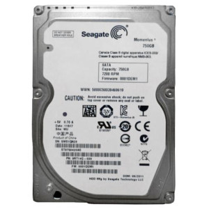 HDD Seagate Momentus 750GB 7200rpm 16MB 2.5" SATA II б/в
