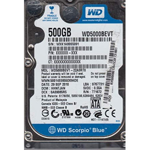 HDD Western Digital Scorpio Blue 500GB 5400rpm 8MB 2.5" SATA II (22A0RT0)