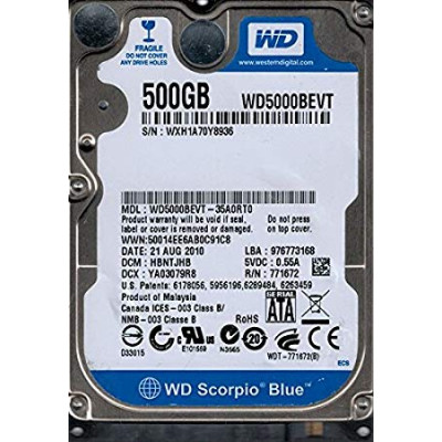HDD Western Digital Scorpio Blue 500GB 5400rpm 8MB 2.5" SATA II (35A0RT0)