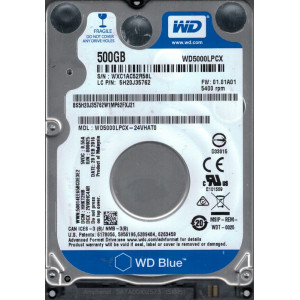 HDD Western Digital Blue 500GB 2.5" Slim 16Mb 5400rpm SATA-III б/в