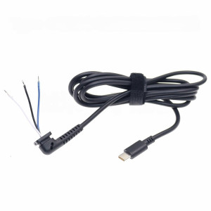 DC кабель для блока живлення Type-C USB 1.8m (4.5A/90W/3 Pin) кут 90
