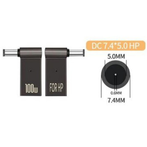 Адаптер (перехідник) живлення Power Delivery 100W USB-C на 7.4x5.0мм. (HP)