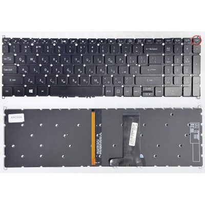 Клавіатура Acer Aspire A317-32, A317-33, A317-51, A317-51G, A317-51K, A317-52G, A715-42, A715-42G з підсвіткою