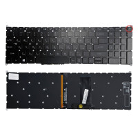 Клавіатура Acer Aspire A317-32, A317-33, A317-51, A317-51G, A317-51K, A317-52G, A715-42, PowerBottom з підсвіткою