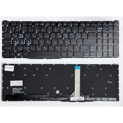 Клавіатура Acer Predator Helios 300 PH315-54, Nitro 5 AN515-45, AN515-46, Nitro 5 AN515-57 з підсвіткою RGB v2