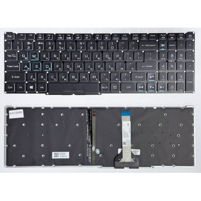 Клавіатура Acer Predator Helios 300 PH315-54, Nitro 5 AN515-45, AN515-46, Nitro 5 AN515-57 з підсвіткою