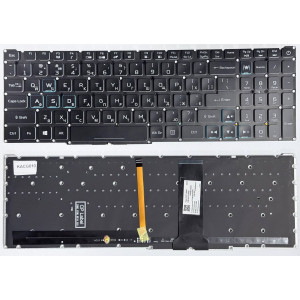 Клавіатура Acer Nitro 5 AN515-54, AN517-51, AN515-44, AN515-55, Acer Predator Helios 300 PH317-53 Black з підсвіткою RGB