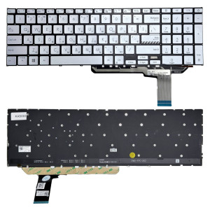 Клавіатура для ноутбука Asus Vivobook 17 X1702, 17 X1702ZA, K1703ZA, M1703Q Blue з підсвіткою