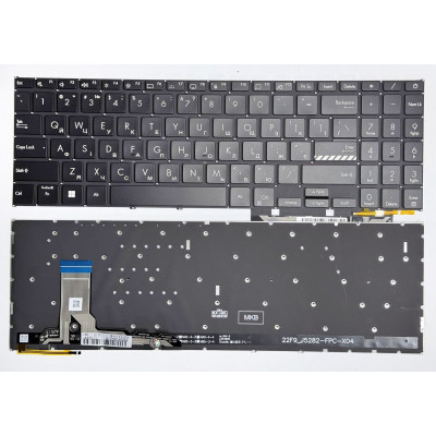 Клавіатура для ноутбука Asus Vivobook 15 K3605, 15 M1503, 15 X1503, 16X K3605ZV з підсвіткою