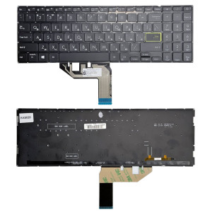 Клавіатура для ноутбука Asus VivoBook X513UA, X513E, M5600U, S5600, M533, M533U з підсвіткою