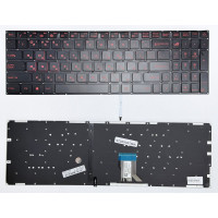 Клавіатура для ноутбука Asus GL502VS, GL503V, GL705, GL702VT Red з підсвіткою