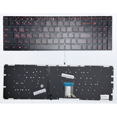 Клавіатура для ноутбука Asus GL502VS, GL503V, GL705, GL702VT Red з підсвіткою