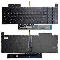 Клавіатура для ноутбука Asus TUF Gaming F17 FX707ZC, FX707ZE, FX707Z, F15 FX517, A15 FA507RC, FA507RF Black з підсвіткою