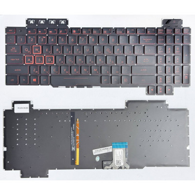 Клавіатура для ноутбука Asus TUF Gaming FX505, FX505GD, FX505GM, FX80, FX705D Red з підсвіткою