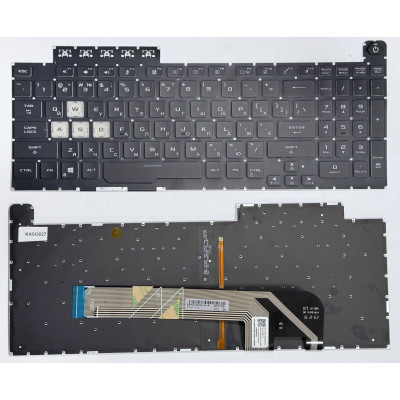Клавіатура для ноутбука Asus TUF A15 FA506I, A17 FA706, A17 FA706II, F15 FX506, F17 FX706 з підсвіткою