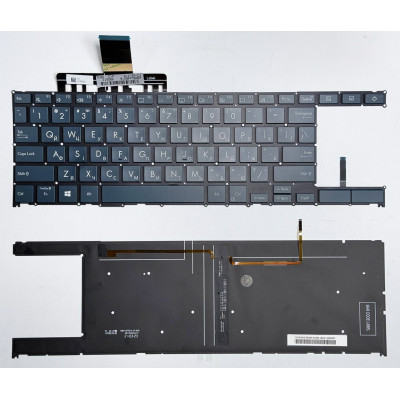 Клавіатура для ноутбука Asus ZenBook Duo 14 UX482, Duo UX4100E, Pro 14 Duo OLED UX8402 з підсвіткою