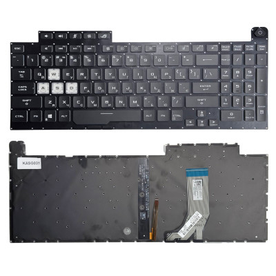 Клавіатура для ноутбука Asus ROG Strix SCAR G731G, G732G, Strix Scar III G731GV Clear з підсвіткою