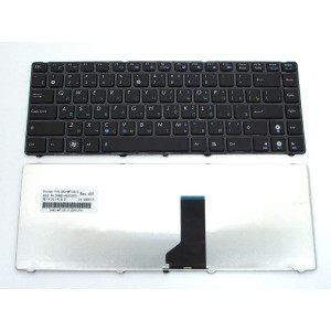 Клавіатура Asus (UL30, K42, K43, X42) Black, (Black Frame)