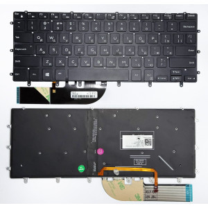 Клавіатура DELL XPS 15 9550, 9560, 9570, Precision 5510, 5520, 5530, Inspiron 15 7558, 7568, з підсвіткою