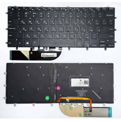 Клавіатура DELL XPS 15 9550, 9560, 9570, Precision 5510, 5520, 5530, Inspiron 15 7558, 7568, з підсвіткою