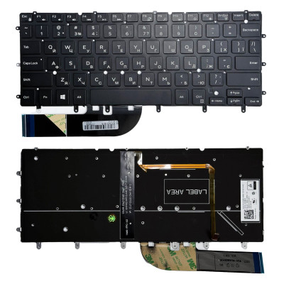 Клавіатура Dell XPS 7347, 7348, 7359, 7548, 9343, 9350, з підсвіткою