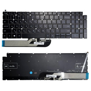 Клавіатура Dell Inspiron 3501, 3502, 5501, 5502, 5590, 5591, 7501 Чорна з підсвіткою