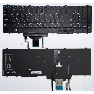 Клавіатура Dell Latitude E5550, 5550, 5580, 5590 Dell Precision 7510, 7710, 7520, Orig з підсвіткою