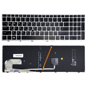 Клавіатура HP EliteBook 750 G5, 755 G5, 750 G6, 755 G6, 850 G5, 850 G6, 855 G6, HP ZBook 15u G5, 15u G6 trackpoint, з підсвіткою
