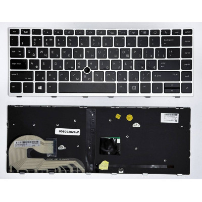 Клавіатура HP EliteBook 740 G5, G6, 745 G5, G6, 840 G5, G6, 846 G5, G6, HP ZBook 14U G5, 14U G6 trackpoint, з підсвіткою