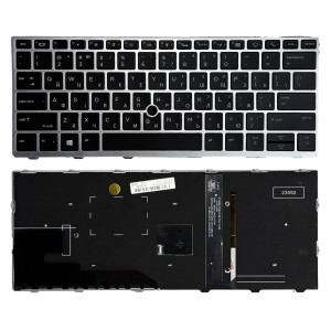 Клавіатура HP EliteBook 730 G5, 730 G6, 735 G5, 735 G6, 830 G5, 830 G6, 836 G6 trackpoint, з підсвіткою