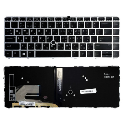 Клавіатура HP EliteBook 840 G3, 840 G4, 745 G3, 745 G4, 848 G3, 848 G4, HP ZBook 14U G4, з підсвіткою