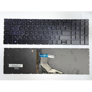 Клавіатура HP 15-DA, DB, DR, Pavilion 15-CS, CW, Pavilion Gaming 15-CX, DK, EC, ENVY x360 15-CN, CP, Фіолетова, з підсвіткою