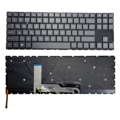 Клавіатура HP Omen 15-EK, 15-EN, 15T-EK, 15Z-EN, 16-B, 16-C, 16-K, 16-N з підсвіткою