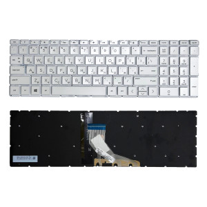 Клавіатура HP 15-DA, DB, DR, Pavilion 15-CS, CW, Pavilion Gaming 15-CX, DK, EC, ENVY x360 15-CN, CP, Біла, з підсвіткою