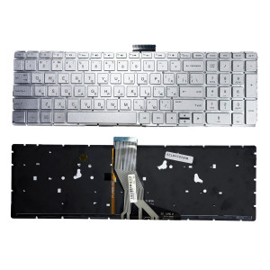 Клавіатура HP Pavilion 15-AB, 15-AK, 15-AU, 15-AR, 15-AQ, 15-AW, 15-BC, 15-RA, 17-AB, 17-G, Cрібна, з підсвіткою