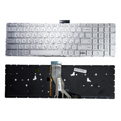 Клавіатура HP Pavilion 15-AB, 15-AK, 15-AU, 15-AR, 15-AQ, 15-AW, 15-BC, 15-RA, 17-AB, 17-G, Cрібна, з підсвіткою