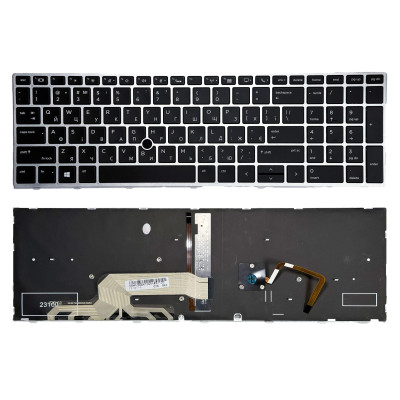 Клавіатура HP ZBook 15 G5, 15 G6, 17 G5, 17 G6 trackpoint, з підсвіткою