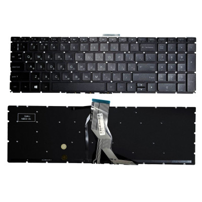 Клавіатура HP Pavilion 15-AB, 15-AK, 15-AU, 15-AR, 15-AQ, 15-AW, 15-BC, 15-RA, 17-AB, 17-G, Чорна, з підсвіткою