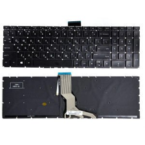 Клавіатура HP Pavilion 15-BS, 15-BW, 15-CB, 15-CC, 15-CD, 15-EQ, 15Q-BD, 15S-EQ, 17G-BR, HP 250, 255, 256 G6 Чорна, з підсвіткою