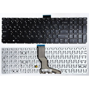 Клавіатура HP Pavilion 15-AB, 15-AK, 15-AU, 15-AR, 15-AQ, 15-AW, 15-BC, 15-RA, 17-AB, 17-G, Чорна, без підсвітки
