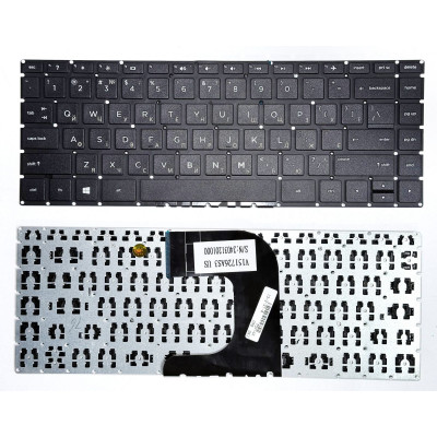 Клавіатура HP 240 G4, 245 G4, 245 G5, 246 G4, 340 G3, 340 G4 Чорна, HP Pavilion 14-AC, 14-AD без підсвітки