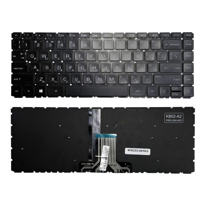 Клавіатура HP Pavilion 14-BD, 14-CB, 14-CC, 14-CD, 14-CE,14-CK, 14-CM, 14-CF Чорна з підсвіткою